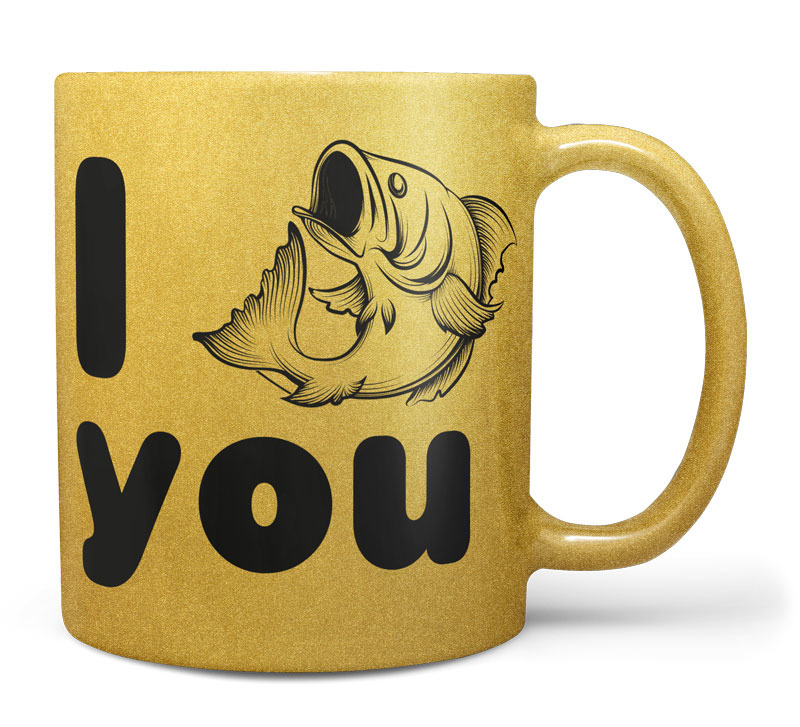 E-shop Hrnček I fish you – GOLD