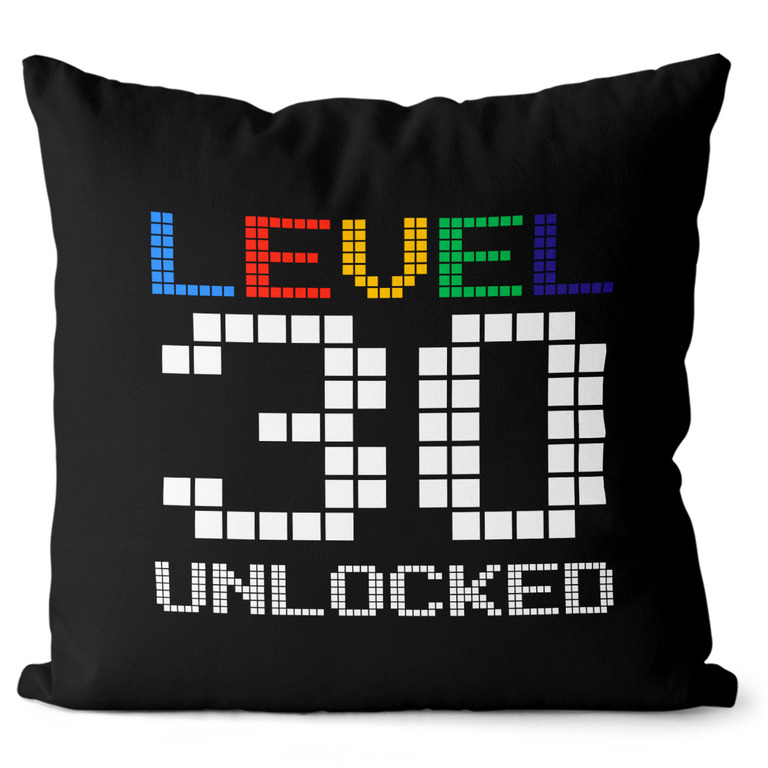 Vankúš Level unlocked (vek: 30, Velikost: 40 x 40 cm)