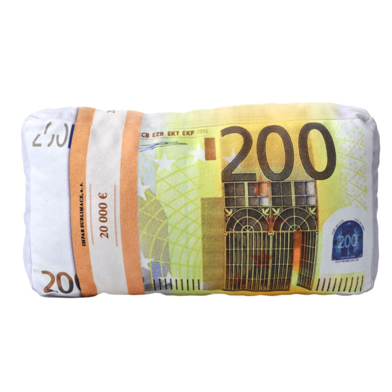 E-shop 3D vankúš Bankovky 200 €
