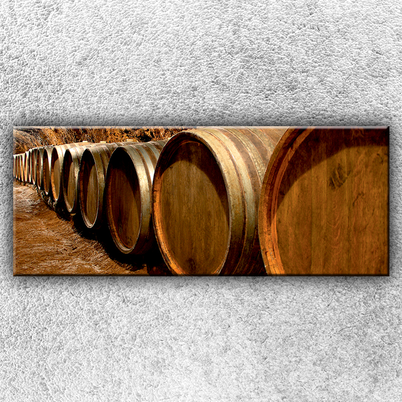 Foto na plátno Sudy na víno 1 150x60 cm