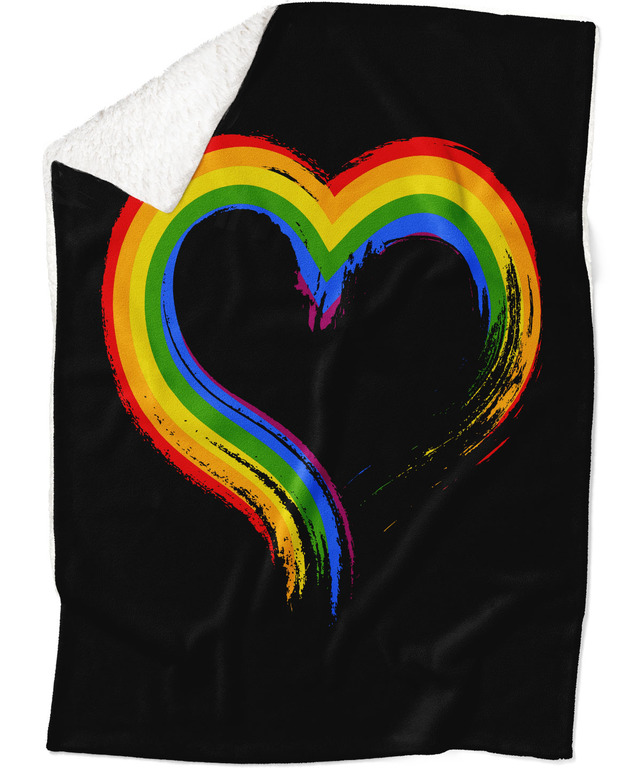E-shop Deka LGBT Heart (Podšitie baránkom: ÁNO)