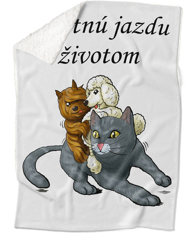 E-shop Deka Šťastnú jazdu – mačka (Podšitie baránkom: ÁNO)
