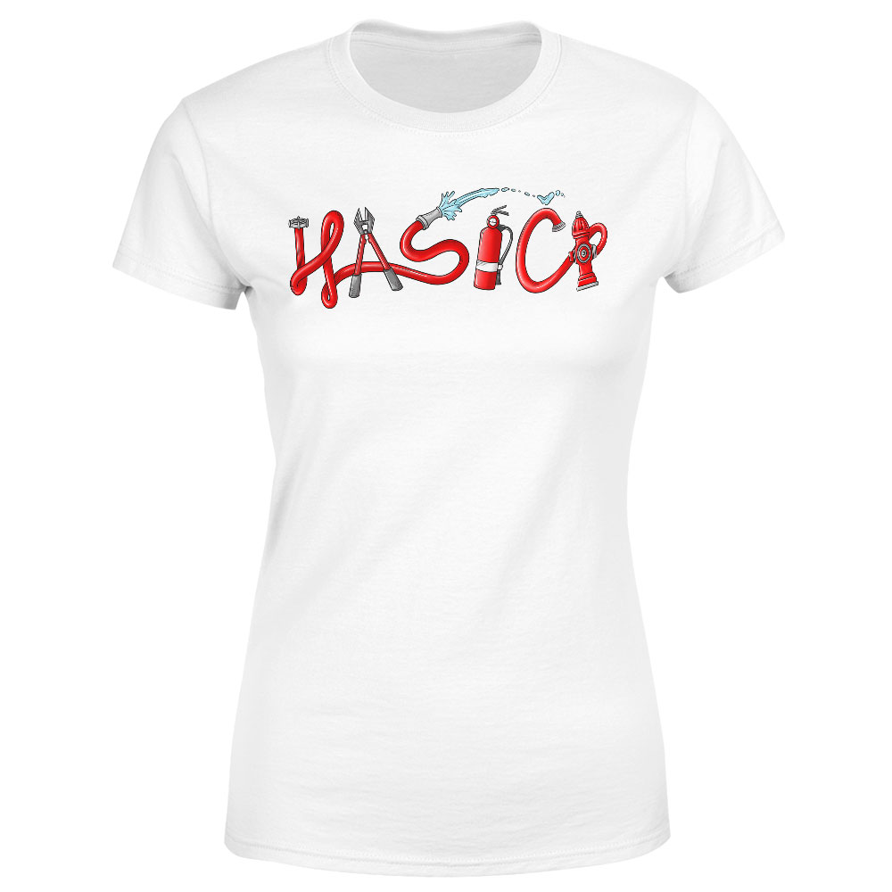 E-shop Tričko Hasiči - red (Veľkosť: M, Typ: pre ženy, Farba tričká: Biela)